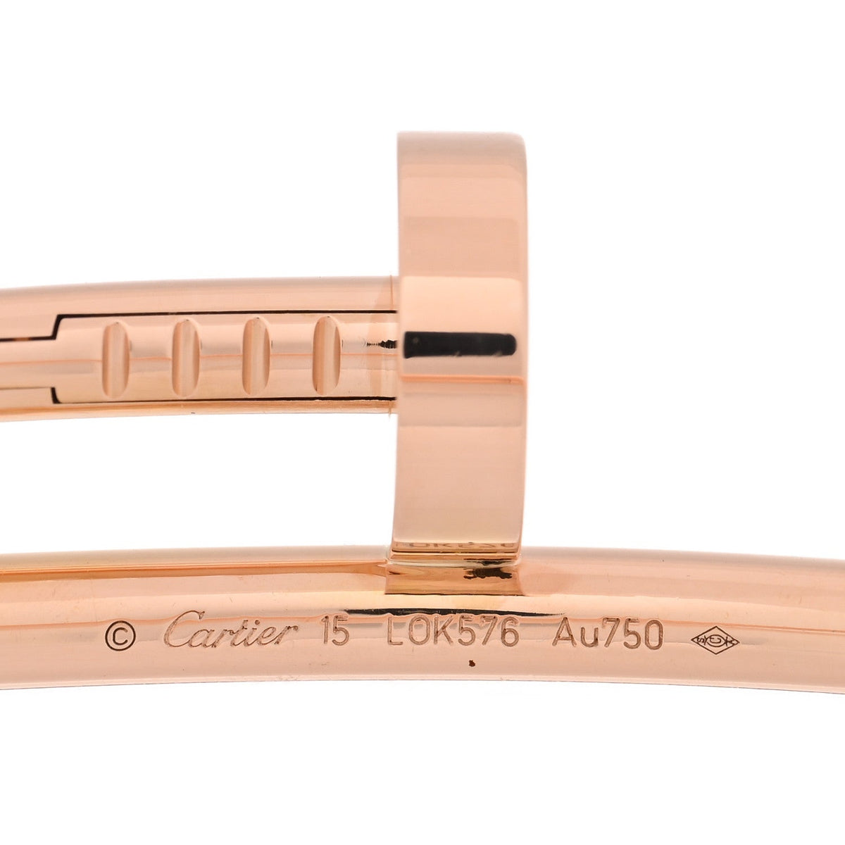 Cartier 18K Pink Gold Juste Un Clou Bracelet 15