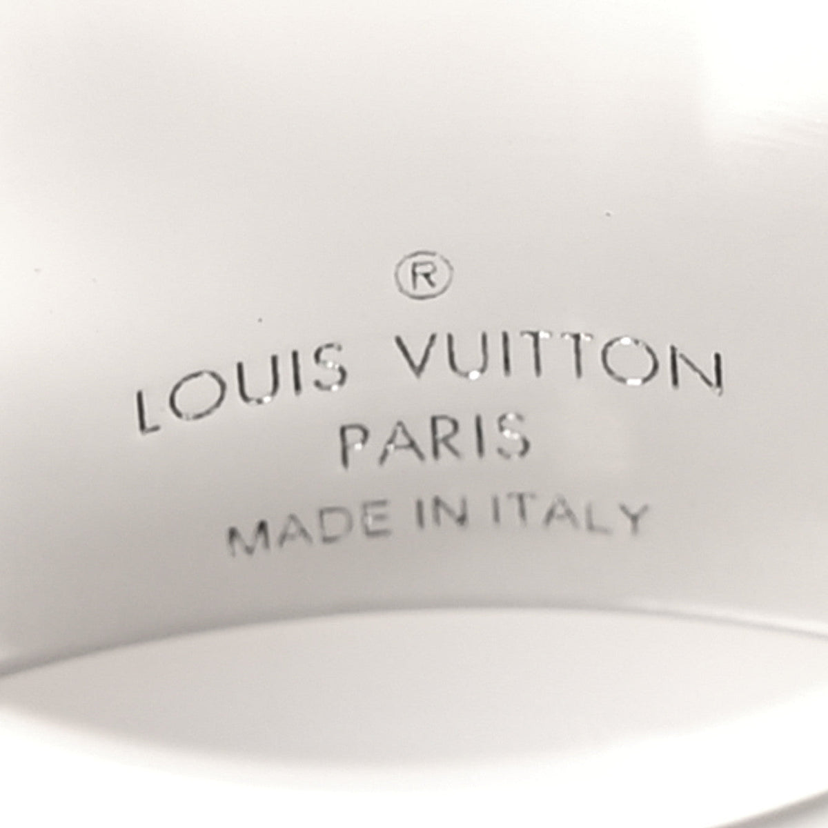 Louis Vuitton X NIGO Stainless Steel Strass Squared Double Ring L Silver