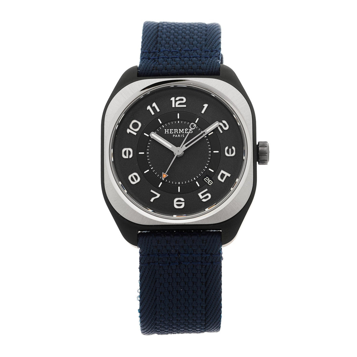 Hermes Titanium Nylon 39mm H08 Automatic Watch Bleu Marine