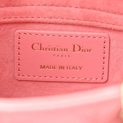 Christian Dior Lambskin Cannage Micro Lady D-Joy Pink