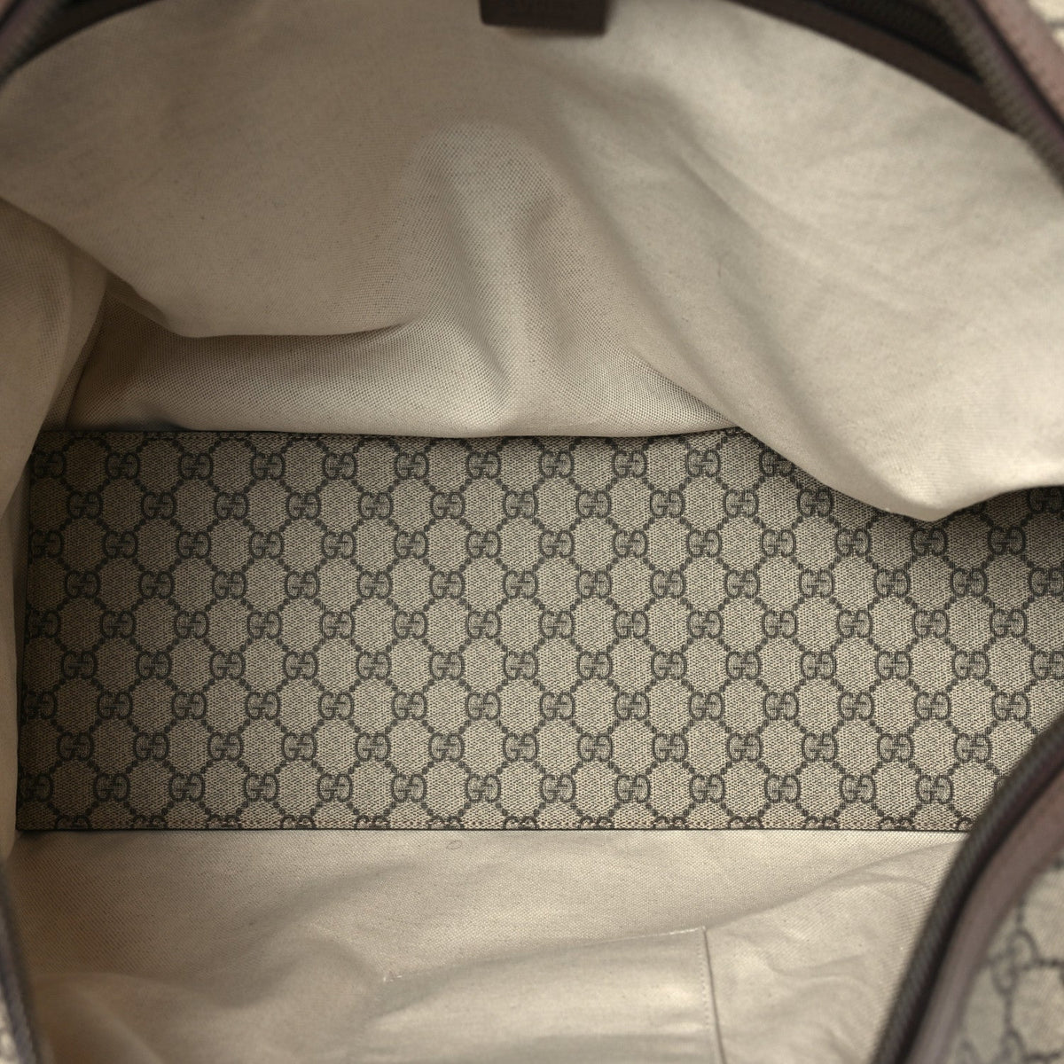 Gucci GG Supreme Monogram Medium Ophidia Carry-On Duffle Bag Beige Ebony