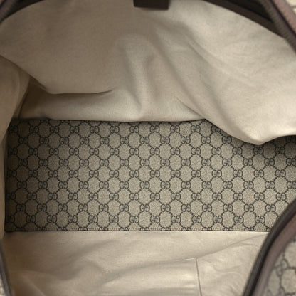 Gucci GG Supreme Monogram Medium Ophidia Carry-On Duffle Bag Beige Ebony