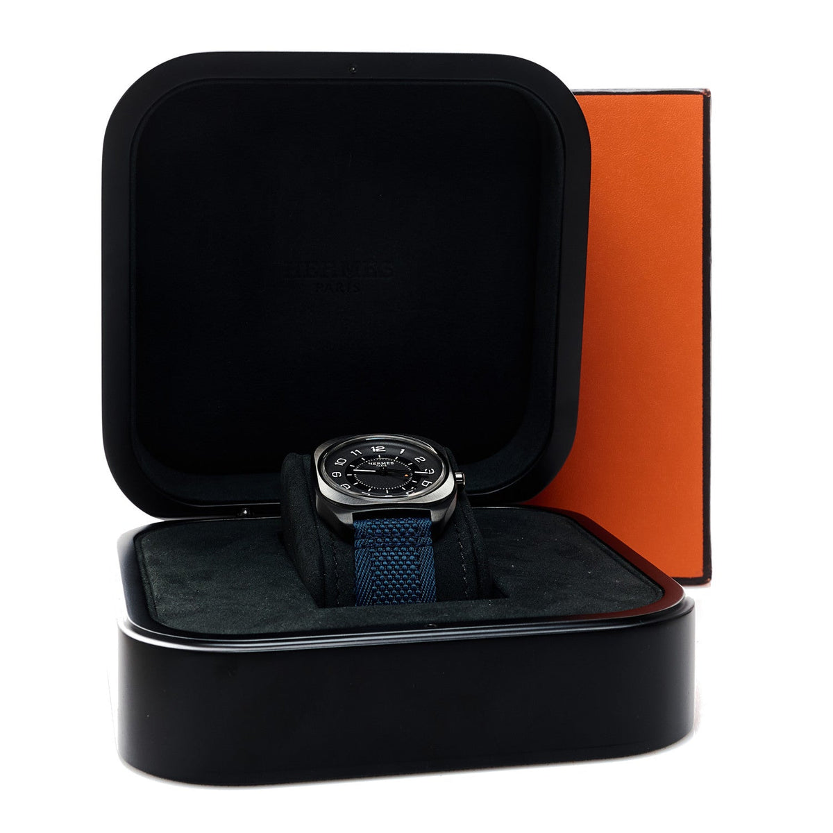 Hermes Titanium Nylon 39mm H08 Automatic Watch Bleu Marine