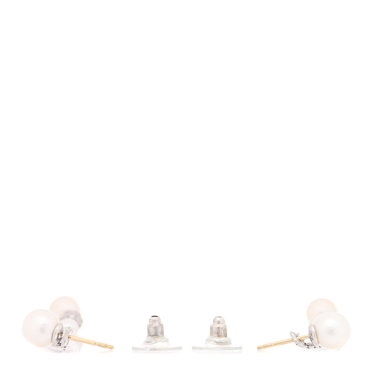David Yurman Sterling Silver Diamond Pearl Two Row Drop Earrings