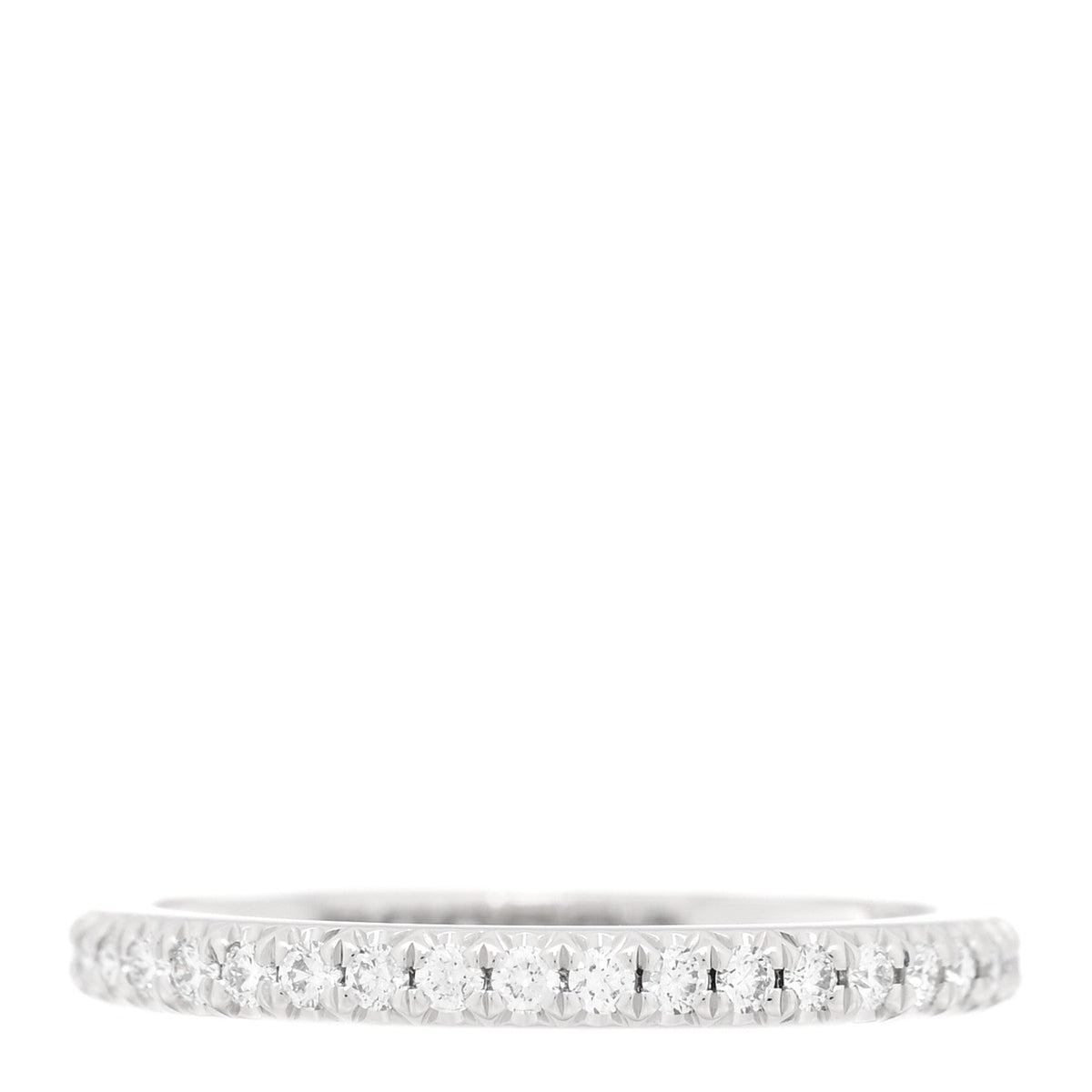 Tiffany Platinum Diamond 0.32ctw Soleste Eternity Band Ring 43 2.75
