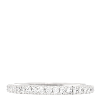 Tiffany Platinum Diamond 0.32ctw Soleste Eternity Band Ring 43 2.75