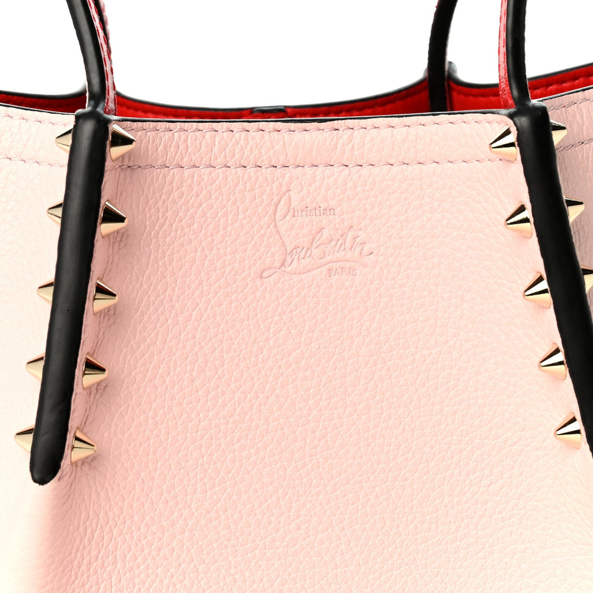 Christian Louboutin Calfskin Empire Spiked Mini Cabarock Tote Poupee 1984512