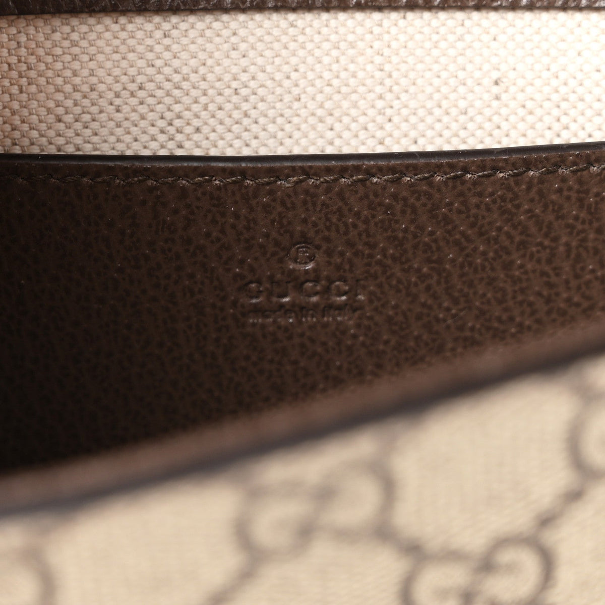 Gucci GG Supreme Calfskin Mini Ophidia Envelope Bag Beige Ebony 1981843