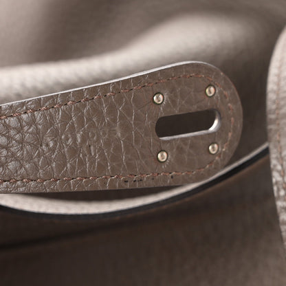 Hermes Taurillon Clemence Lindy 30 Etain