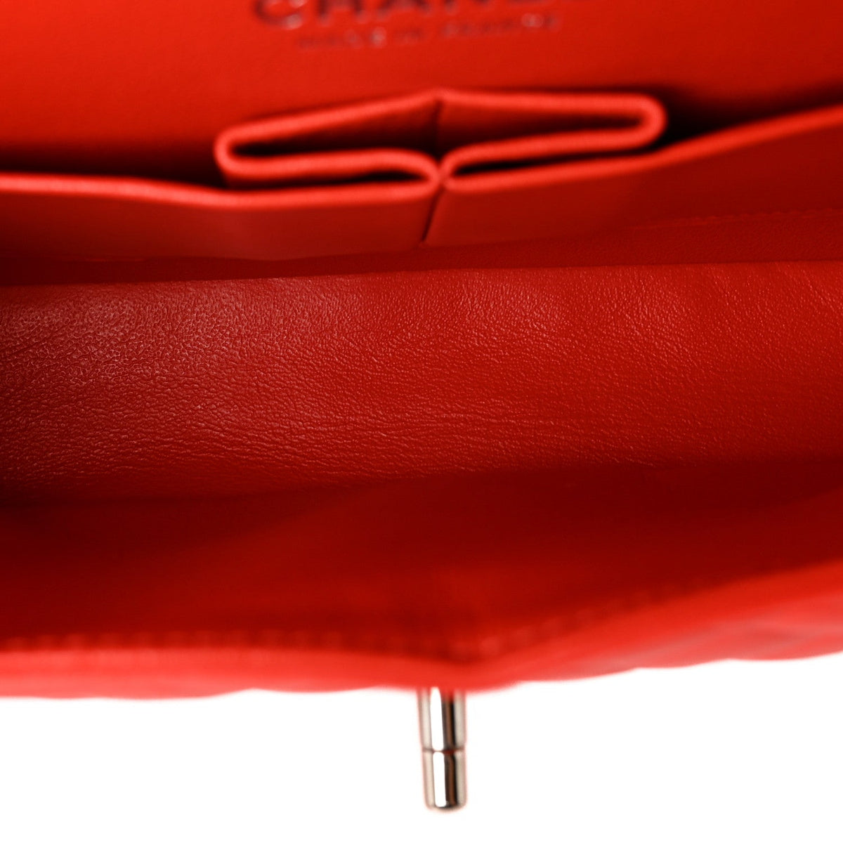 Chanel Lambskin Quilted Medium Double Flap Red