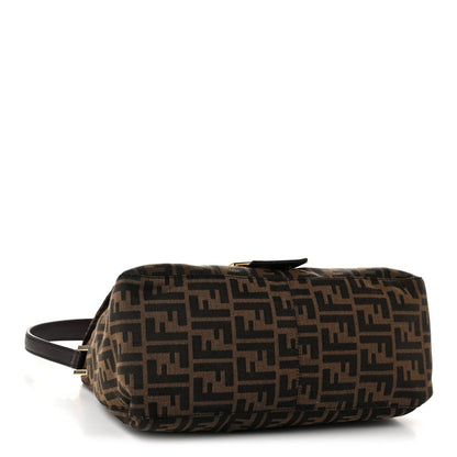 Fendi Zucca Canvas Big Forever Mama Baguette Tobacco