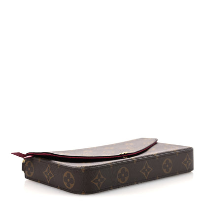Louis Vuitton Monogram Pochette Felicie Chain Wallet Fuchsia 1927270