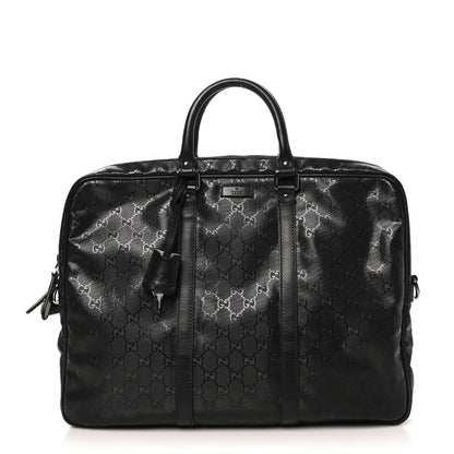 Gucci Imprime Monogram Medium Briefcase Black