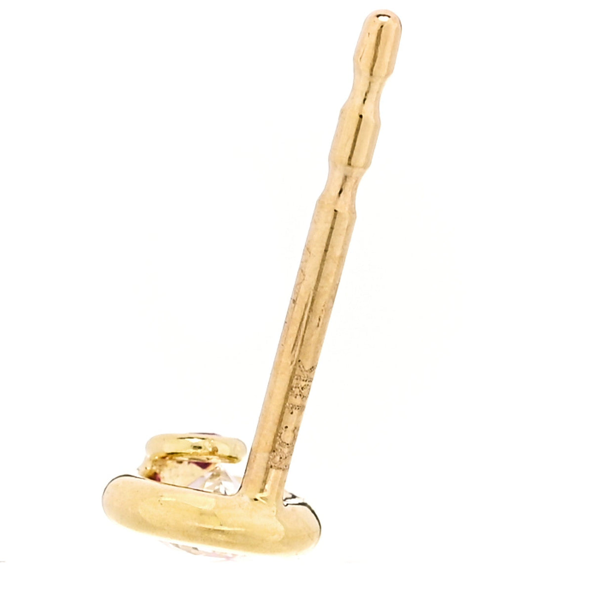 Roberto Coin 18K Yellow Gold Diamond Bezel Stud Earrings
