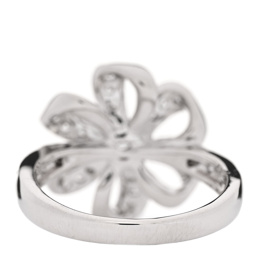 Platinum Diamond Bow Ring 6