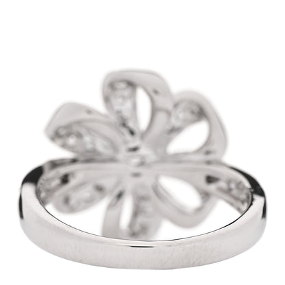 Platinum Diamond Bow Ring 6
