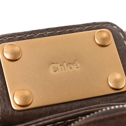 Chloe Calfskin Medium Paddington Satchel Chocolate