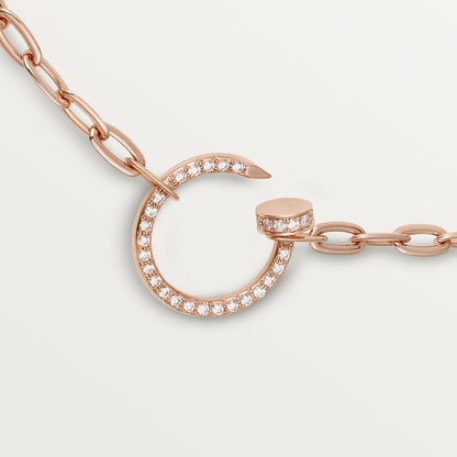 18K Rose Gold Diamonds Cartier Juste un Clou Necklace