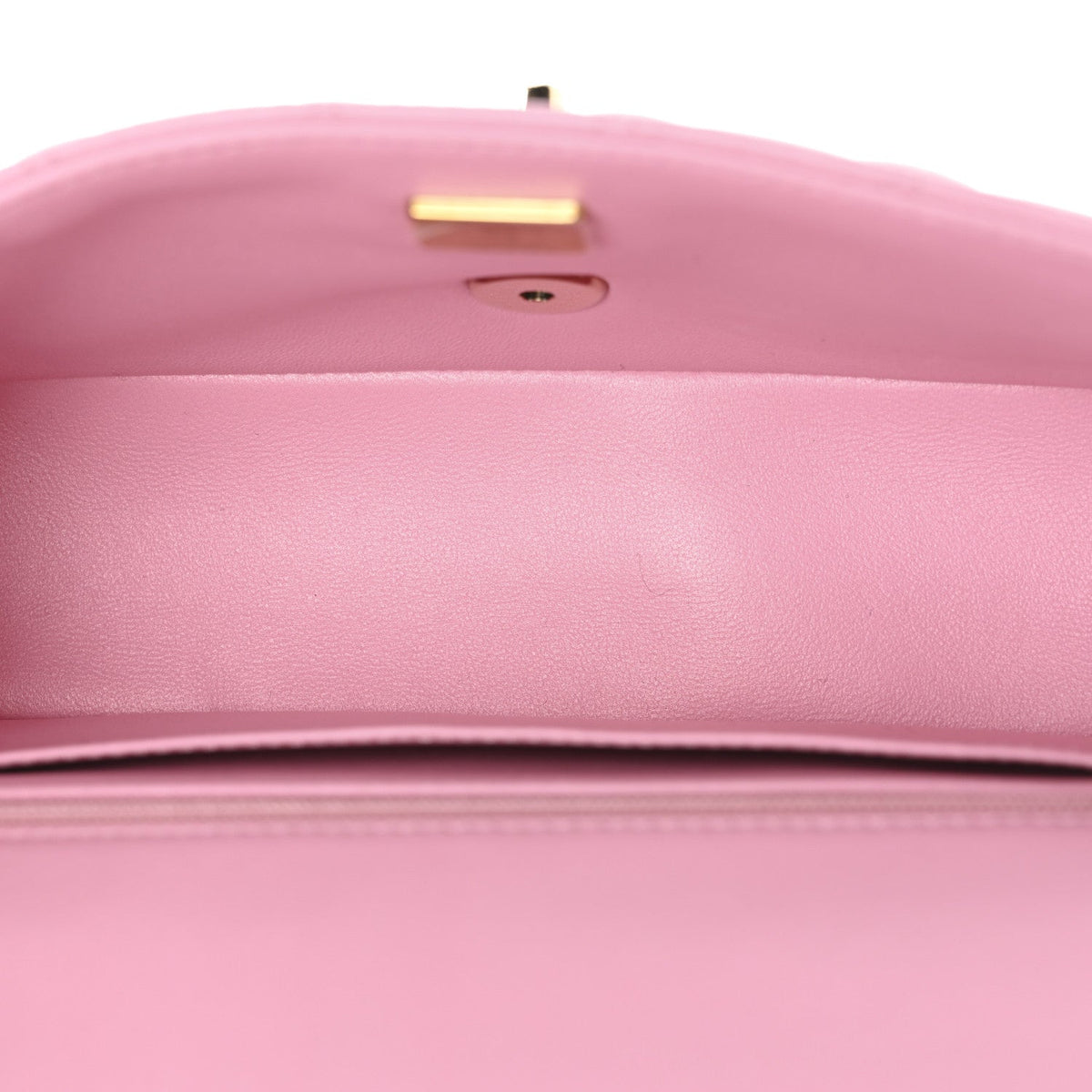 Chanel Lambskin Quilted Mini Top Handle Rectangular Flap Pink 1828381