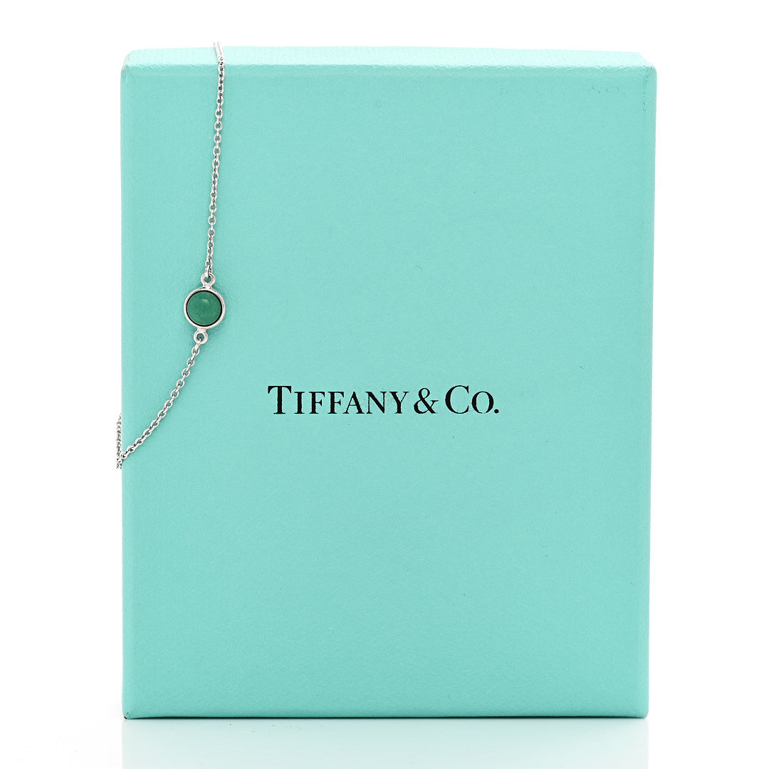 Tiffany Sterling Silver Turquoise Elsa Peretti Color by the Yard Bracelet