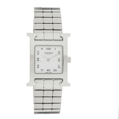 Hermes Stainless Steel 21mm Heure H Watch White