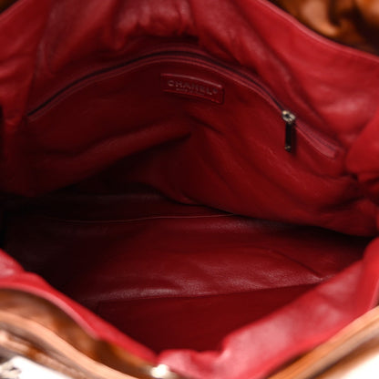Chanel Patent Bonbons Shopper Tote Bronze 1982111
