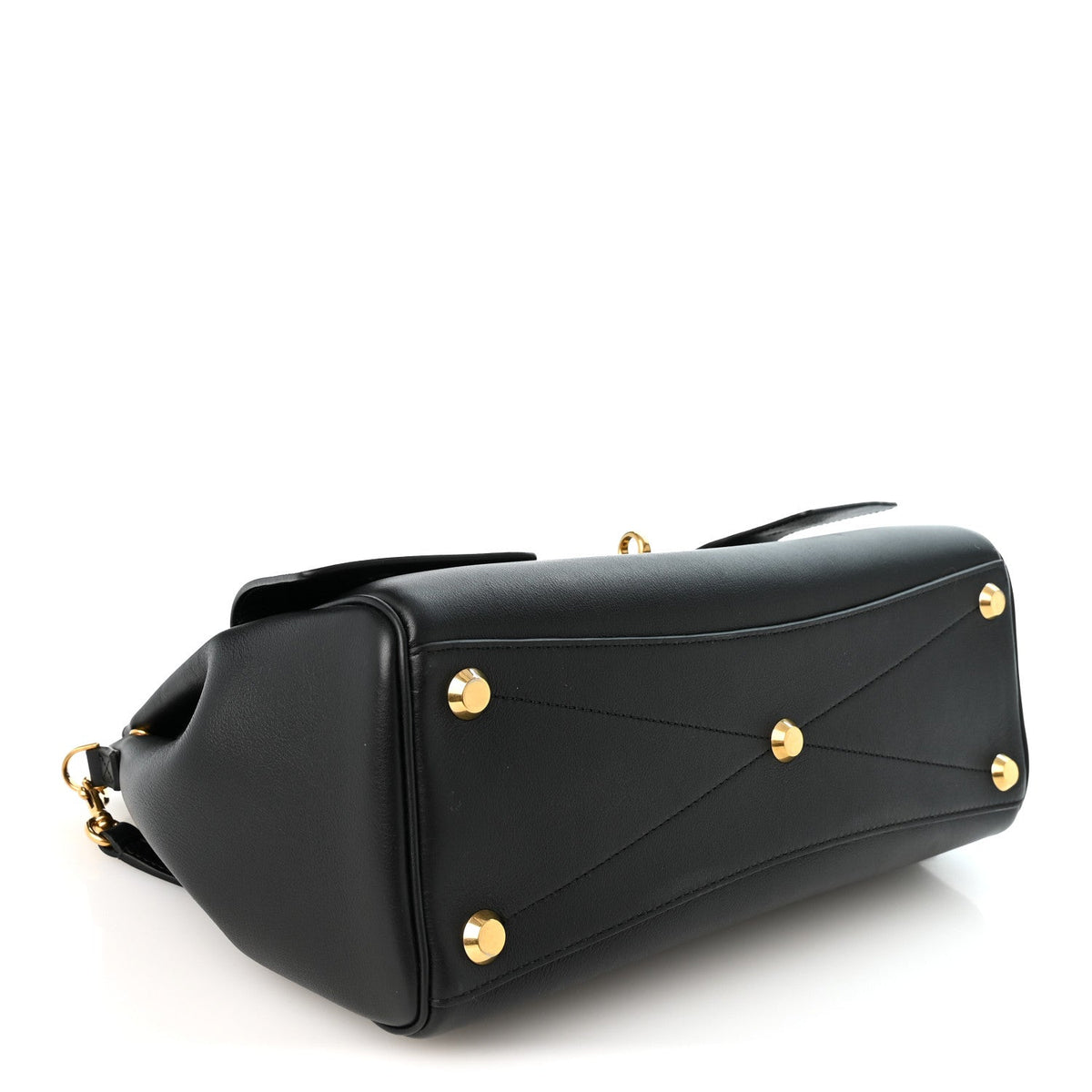 Balenciaga Smooth Calfskin Small Bel Air Carry All Bag Black