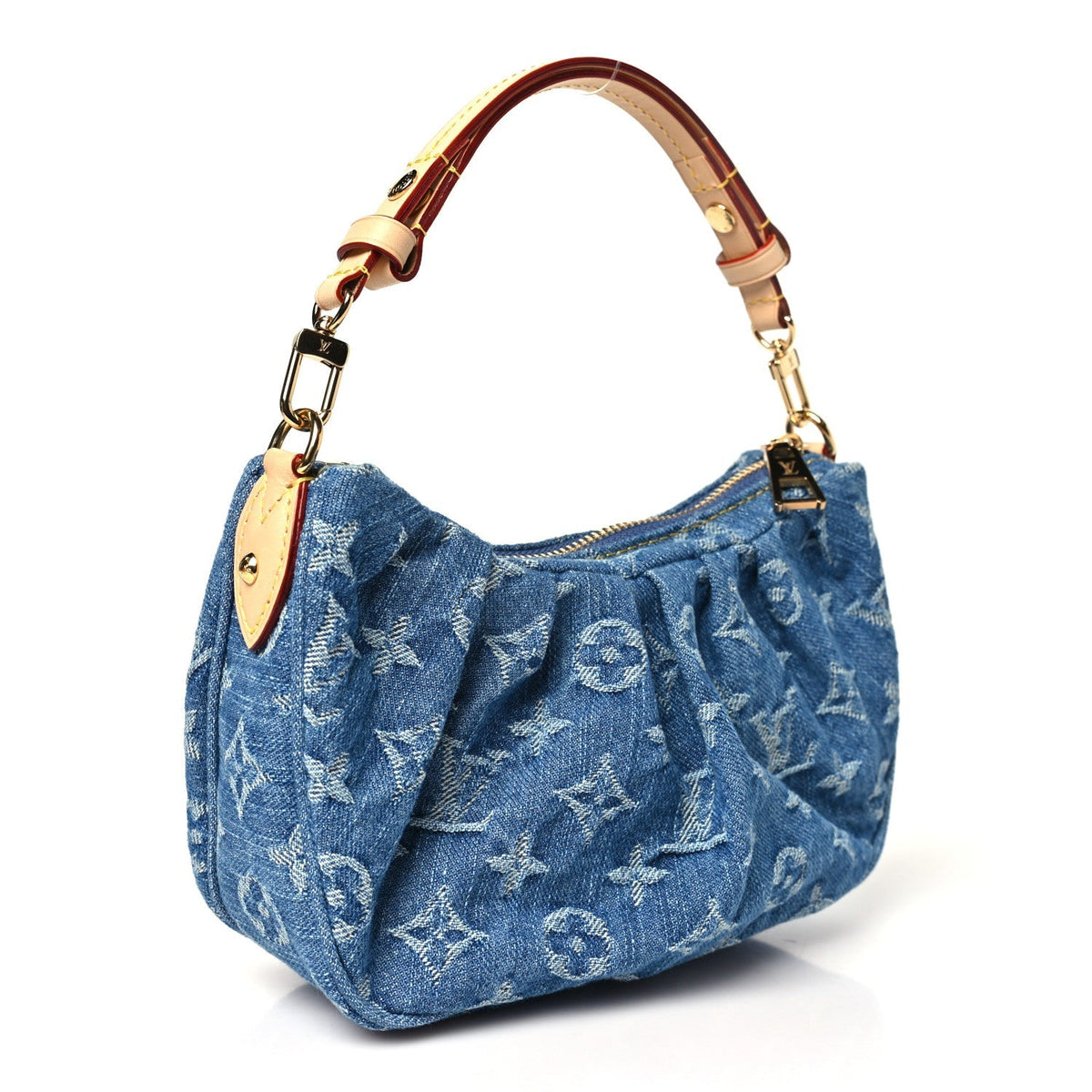 Louis Vuitton Monogram Denim Pochette Valley Blue