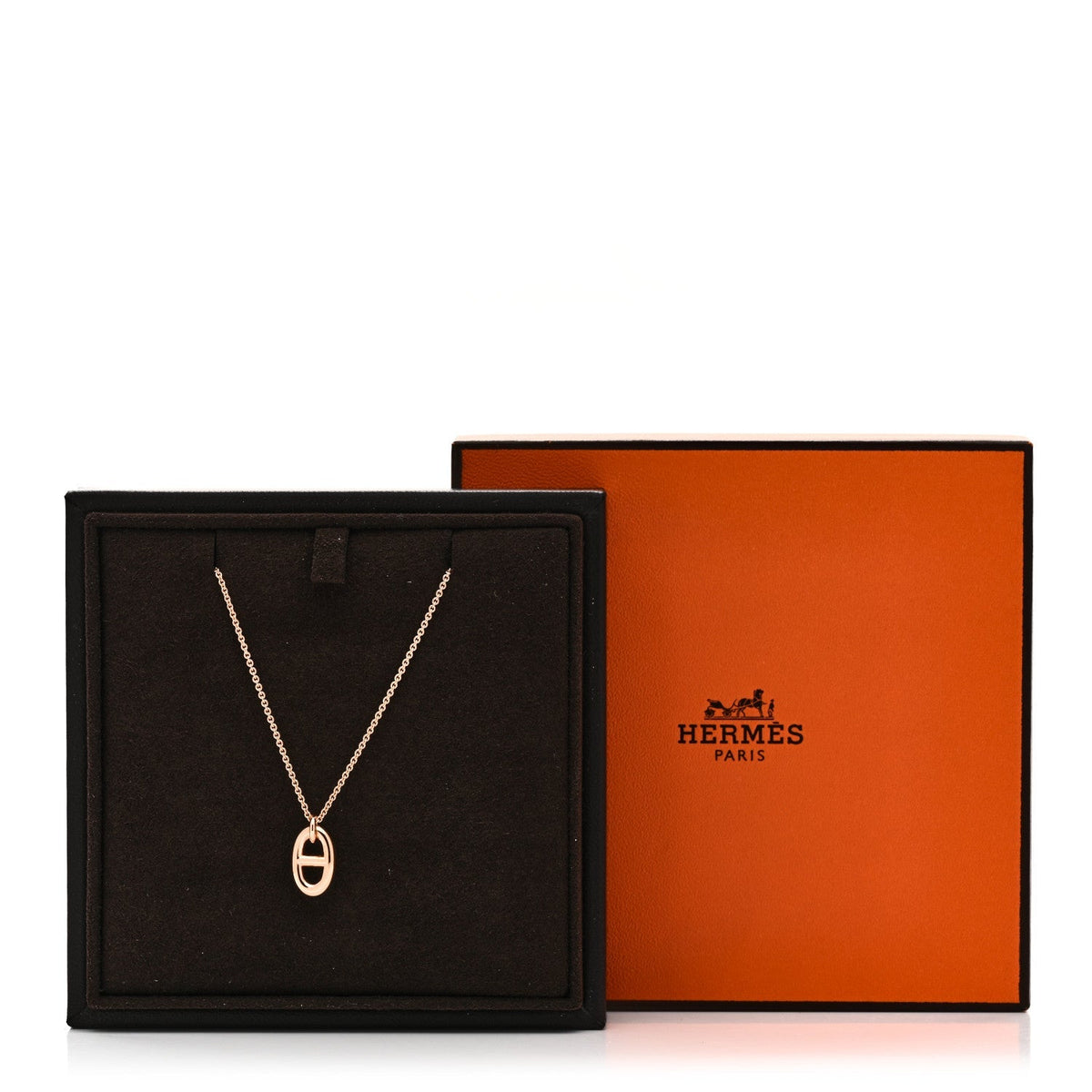 Hermes 18K Rose Gold PM Farandole Pendant Necklace