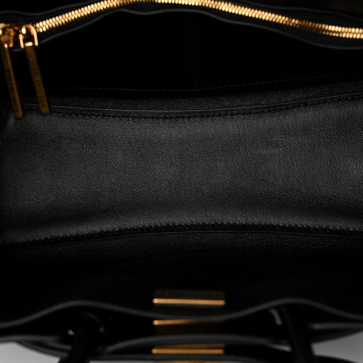 Balenciaga Smooth Calfskin Mini Bel Air Carry All Bag Black