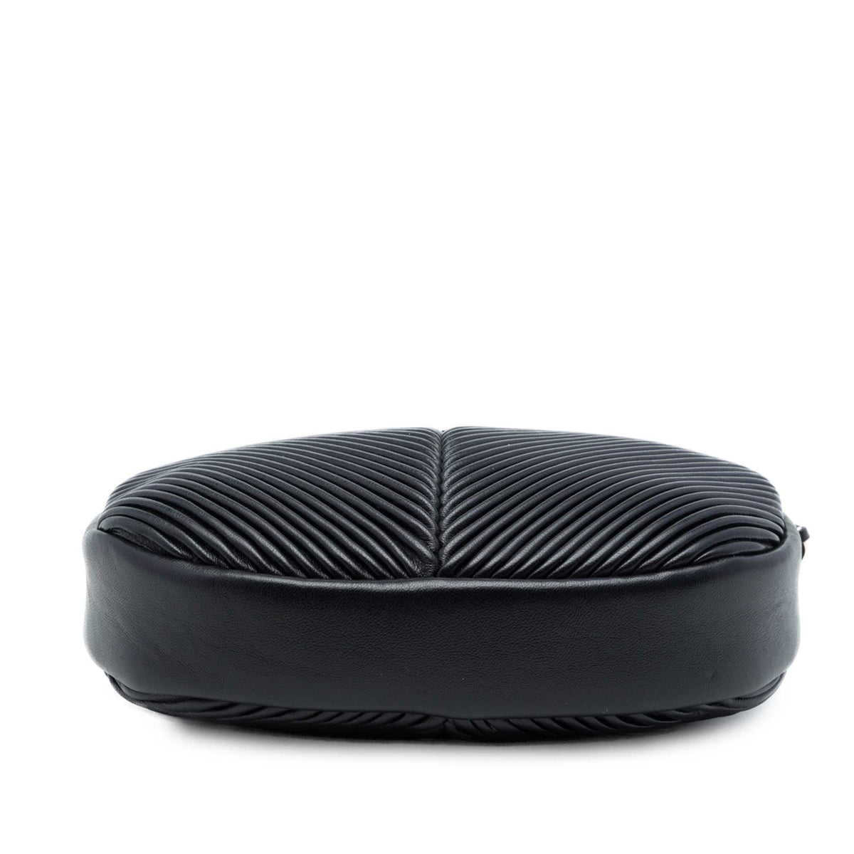 Pleated Camera Case Chevron Lambskin Small