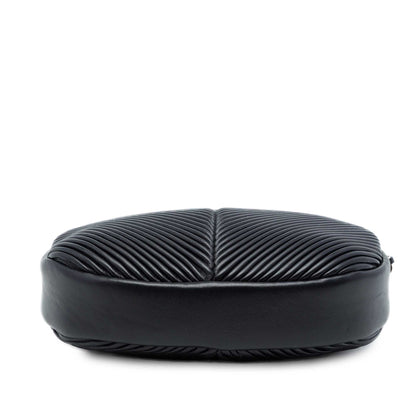 Pleated Camera Case Chevron Lambskin Small