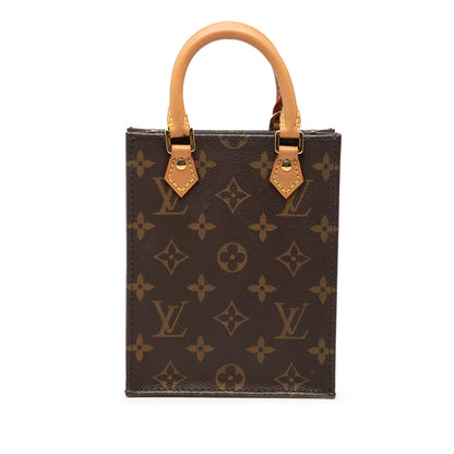 Petit Sac Plat Bag Monogram Canvas