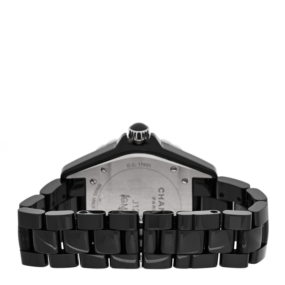 Chanel Stainless Steel Ceramic 41mm J12 GMT Automatic Watch Black