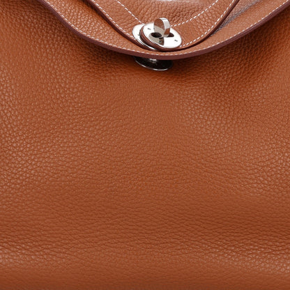 Hermes Taurillon Clemence Lindy 34 Bag Gold