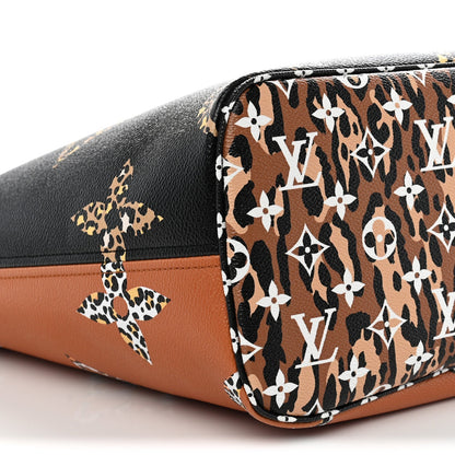 Louis Vuitton Monogram Giant Jungle Neverfull MM Black