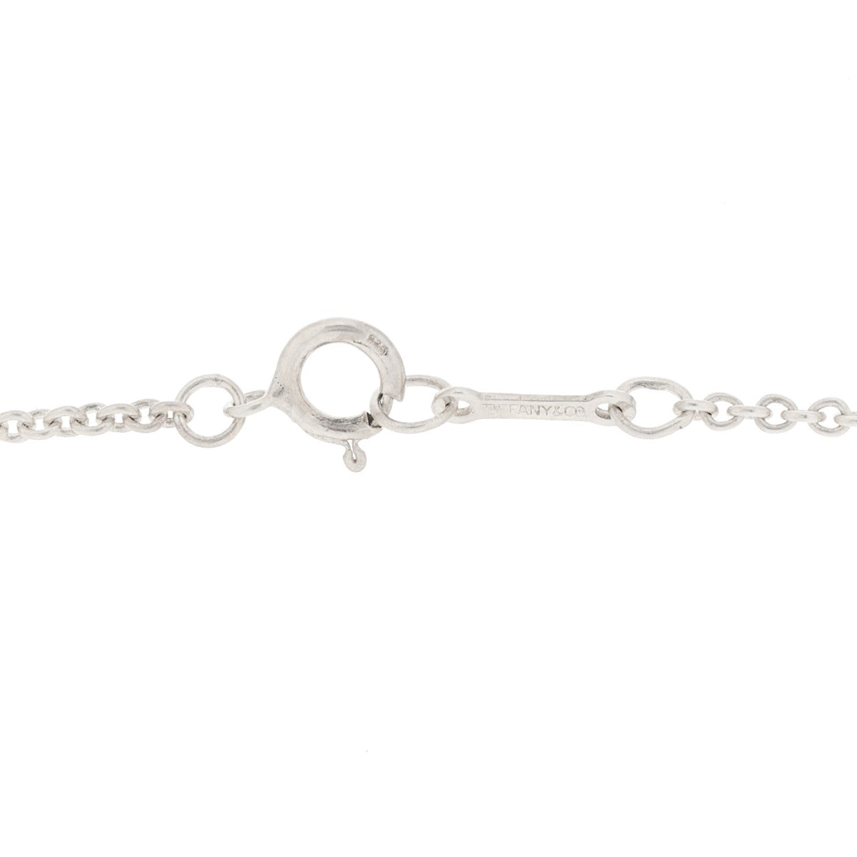 Sterling Silver 22mm Elsa Peretti Open Heart Pendant Necklace