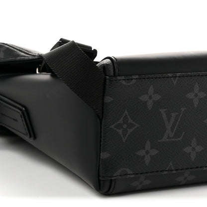 Louis Vuitton Monogram Eclipse Voyager PM Messenger Black