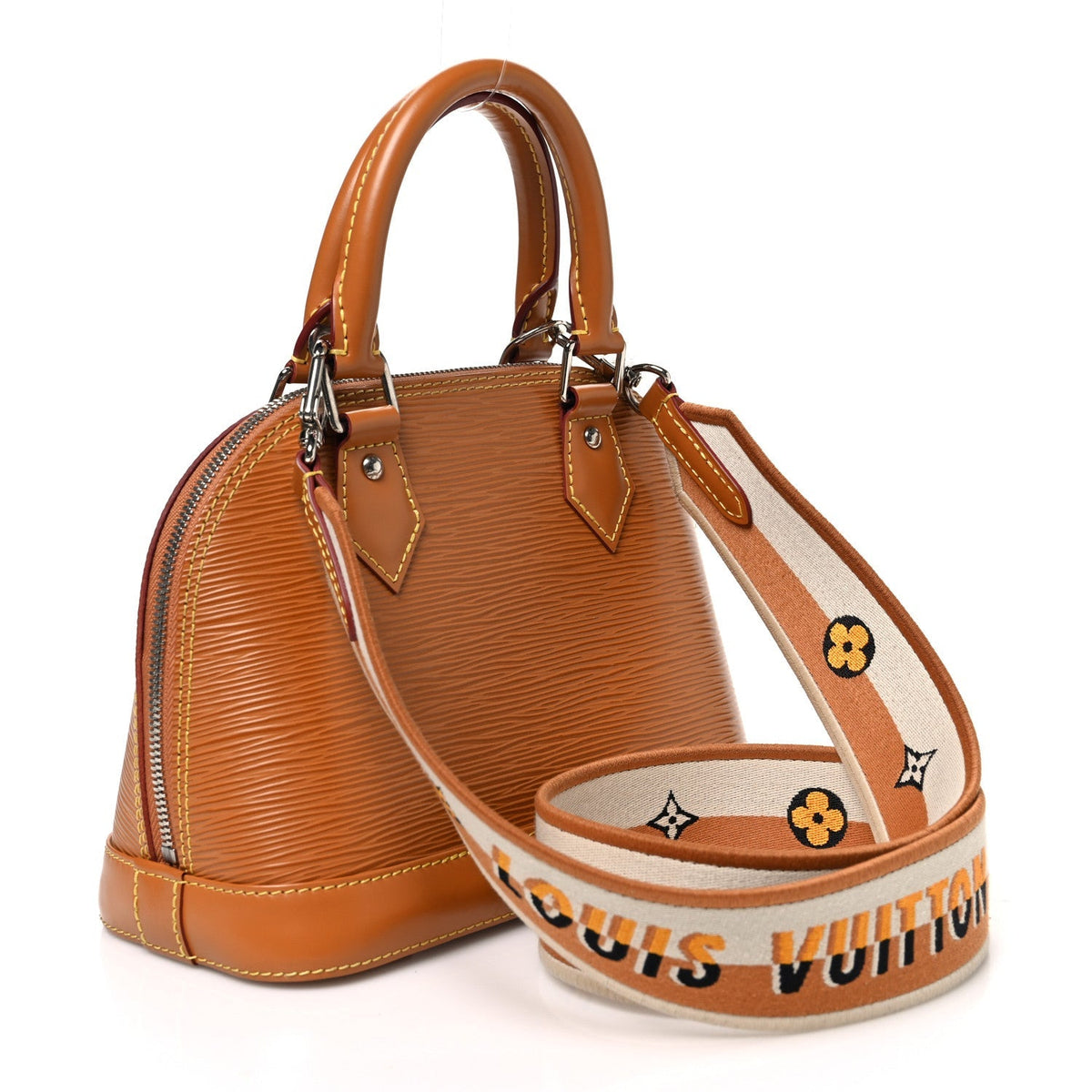 Louis Vuitton Epi Jacquard Alma BB Honey Gold