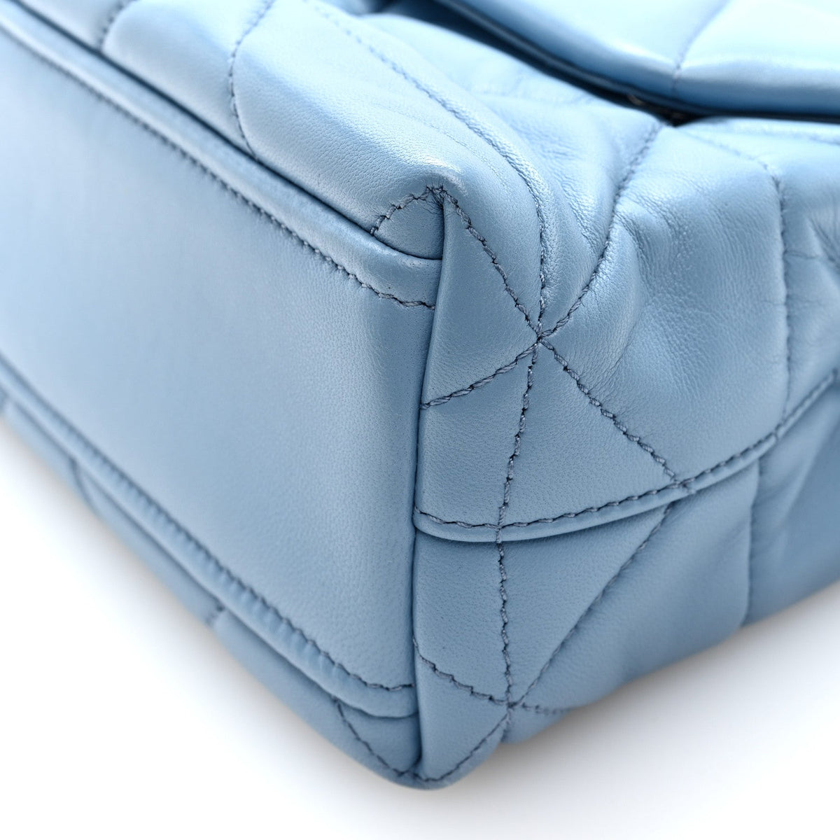 Prada Nappa Triangle Stitched Small Spectrum Bag Astrale