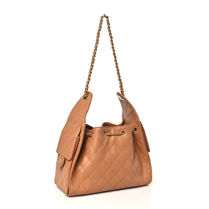 Chanel Caviar Quilted Small Chanel 25 Handbag Brown
