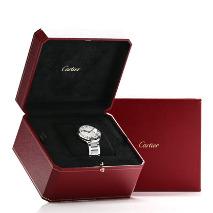 Cartier Stainless Steel 37mm Ballon Bleu De Cartier Moonphase Automatic Watch