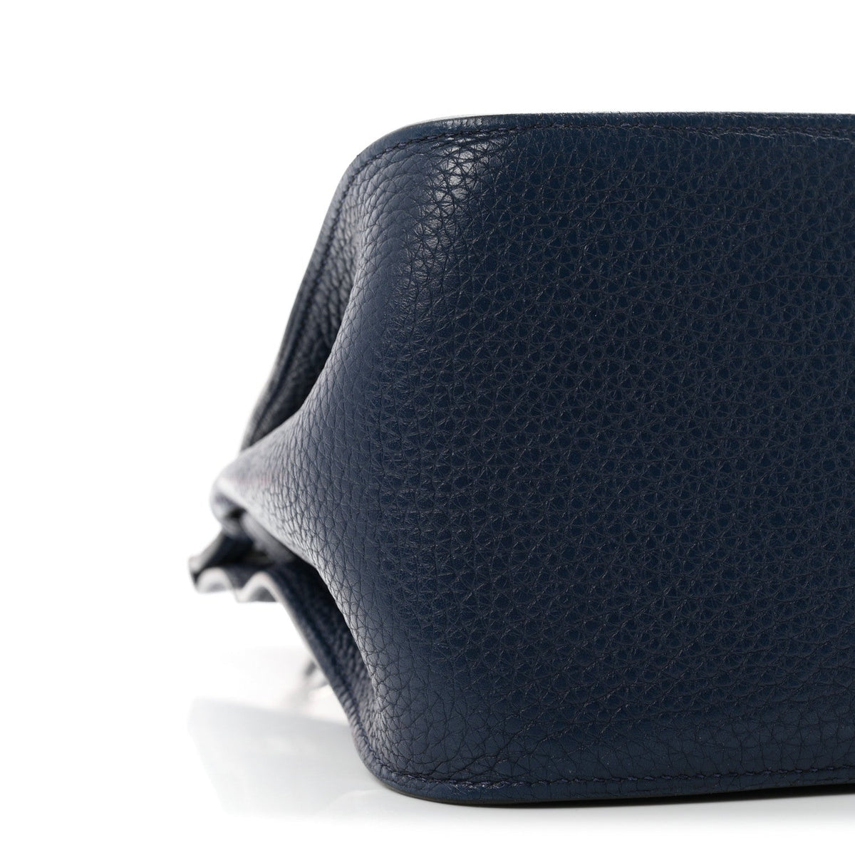Hermes Taurillon Clemence Jypsiere 28 Messenger Bag Bleu De Malte