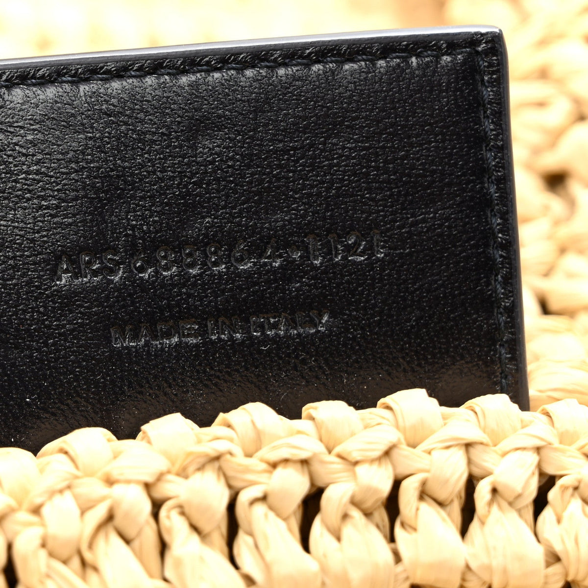 Saint Laurent Raffia Rive Gauche Tote Natural