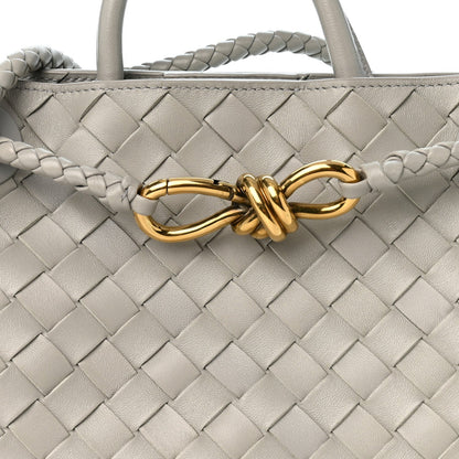 Bottega Veneta Nappa Intrecciato Small Andiamo Shoulder Bag Sterling
