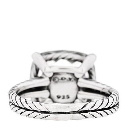 David Yurman Sterling Silver Diamond 14mm Chatelaine Ring 60 9