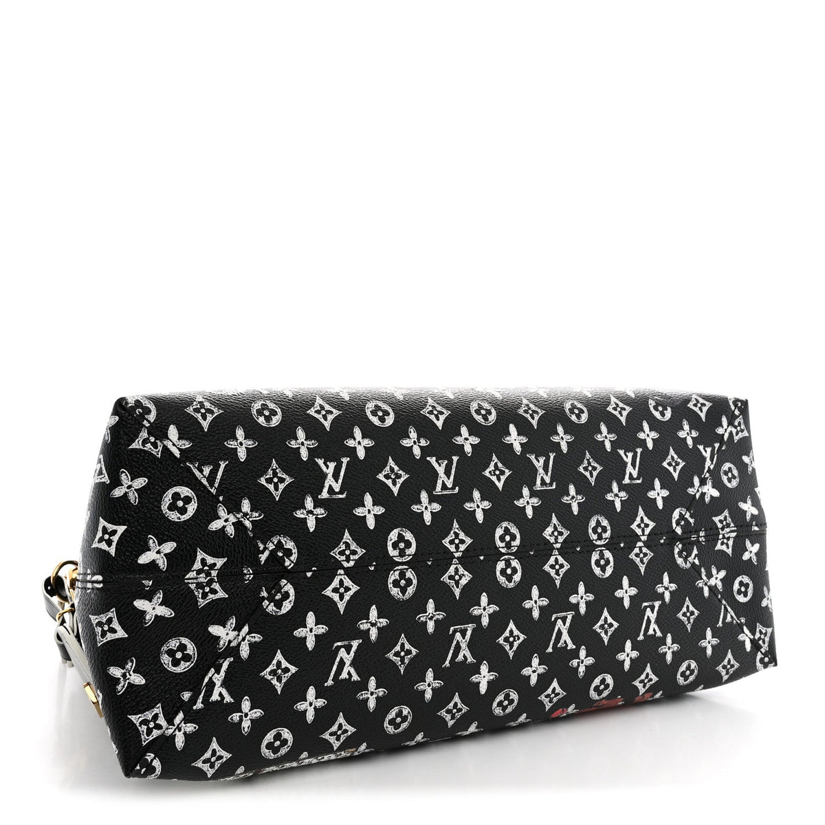 Louis Vuitton Calfskin Catogram Alma Souple MM Bag Black