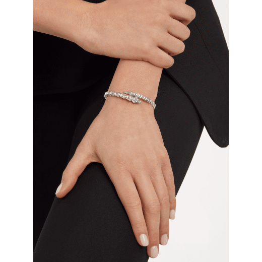 18K Gold Diamonds BVLGARI Serpenti Viper Bracelet