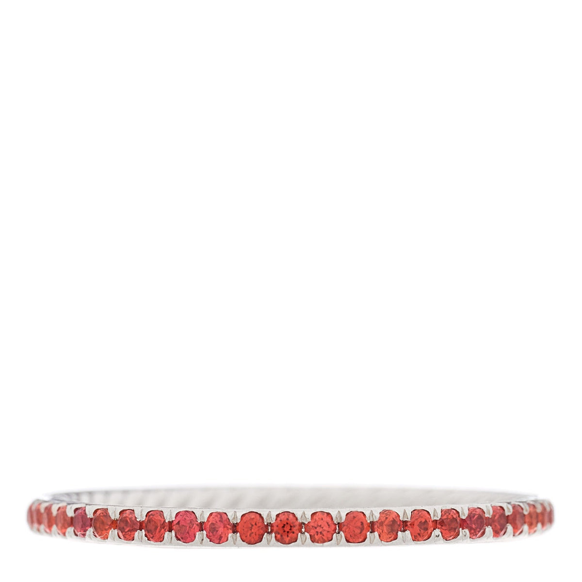 David Yurman Platinum 1.85mm Eden Eternity Band Ring