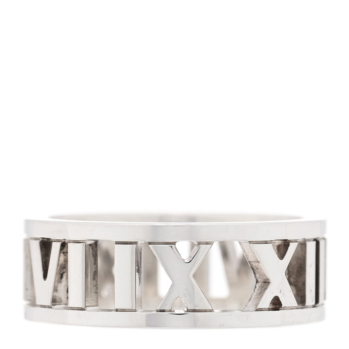 Tiffany Sterling Silver Wide Atlas Open Ring 51 5.75